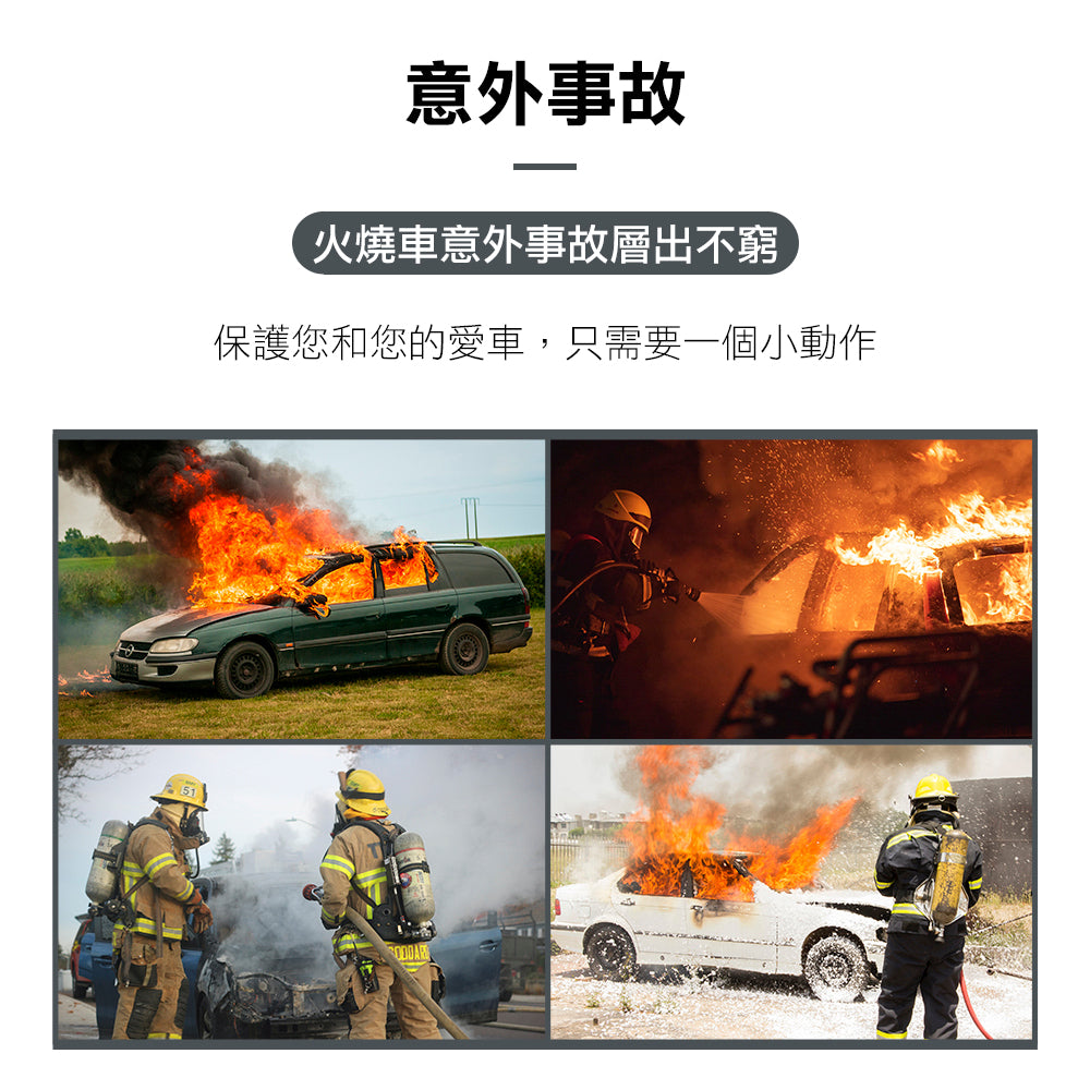 Car dry powder fire extinguisher