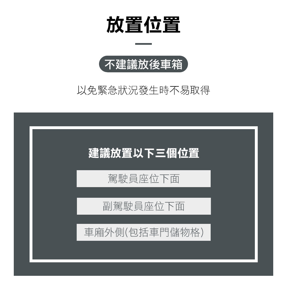 Car dry powder fire extinguisher