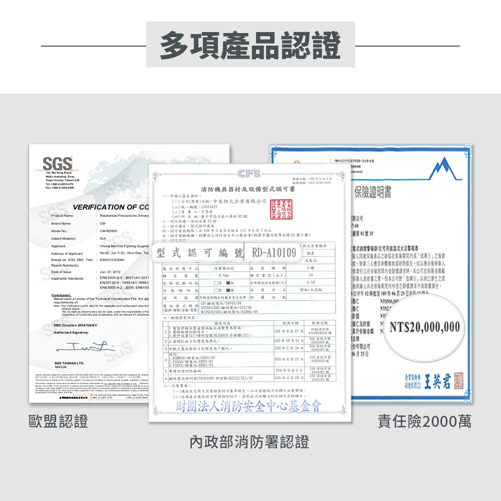 Taiwan Residential Smoke Detector