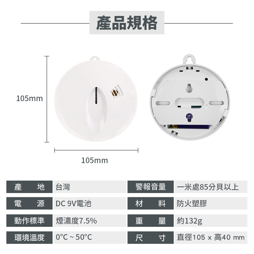 Taiwan Residential Smoke Detector