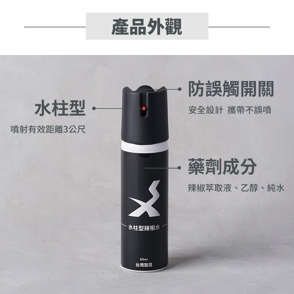 台灣製 水柱型辣椒水