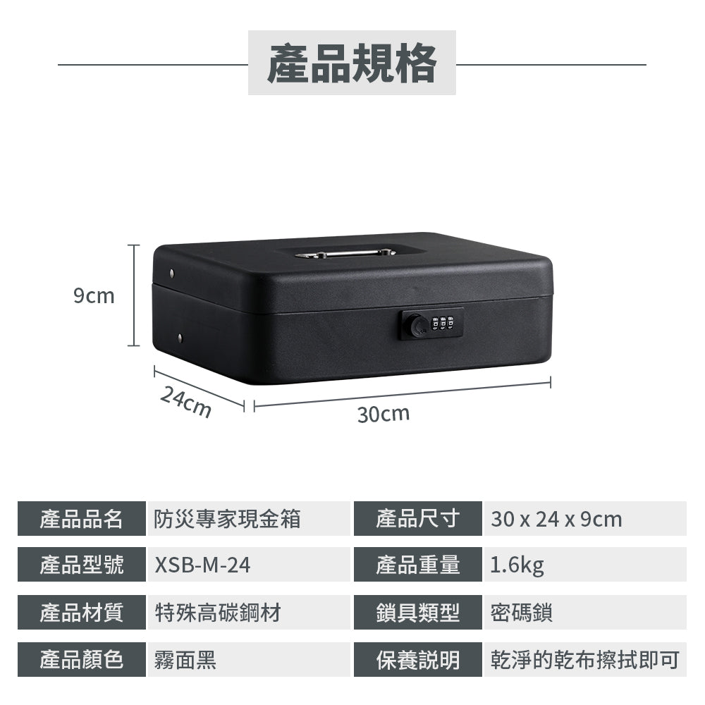 防盜密碼現金箱