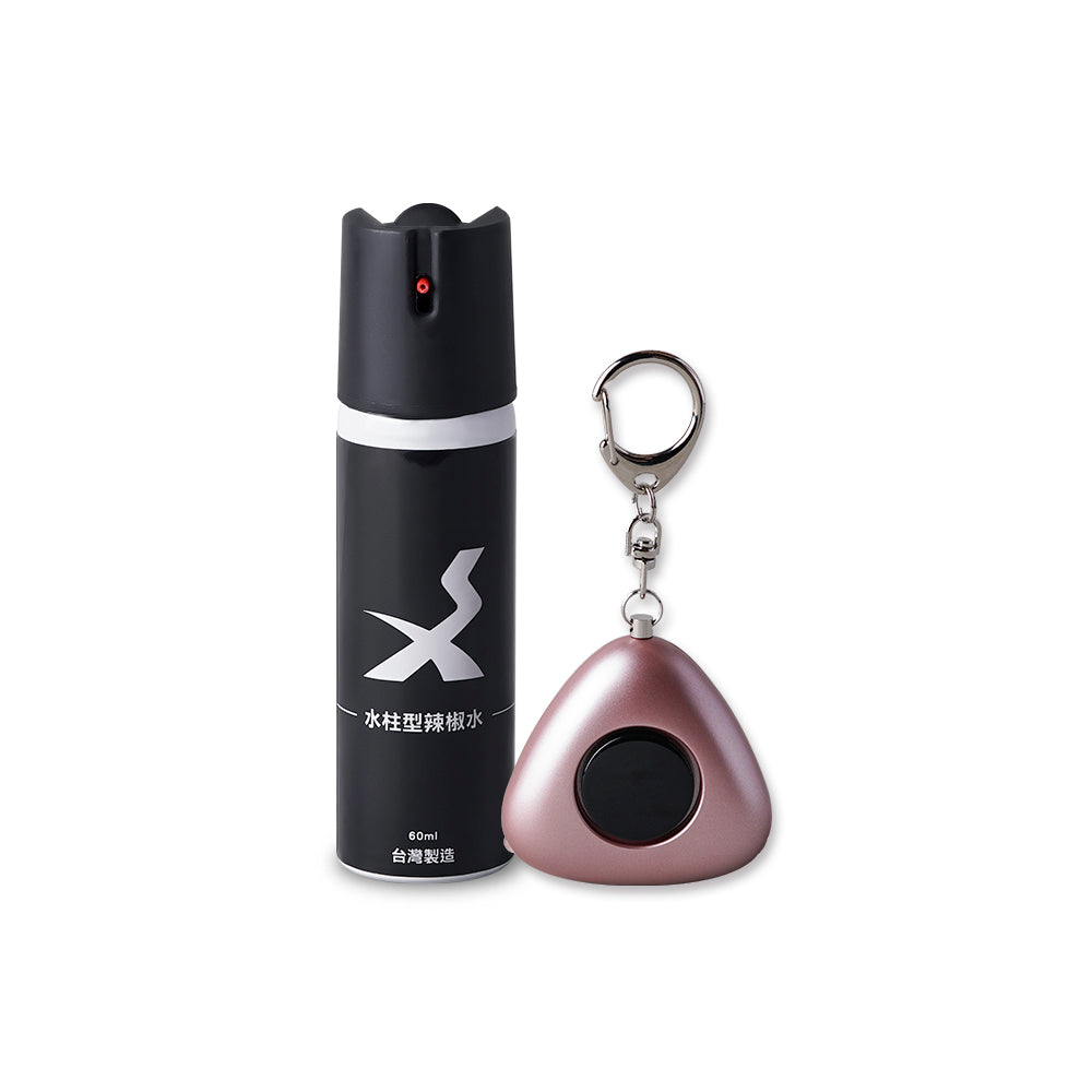 Water Jet Pepper Spray + Self-Defense Alarm