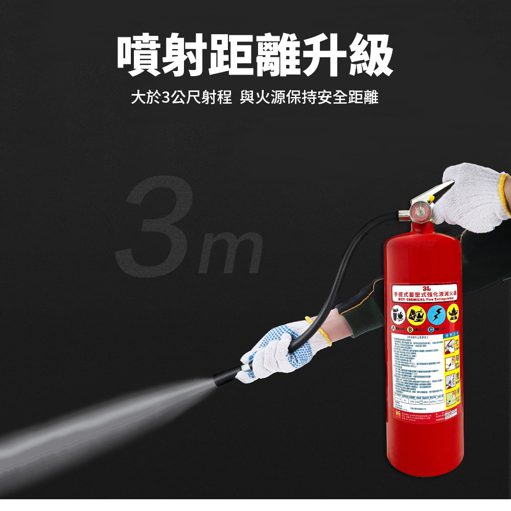 台灣製 3L中性強化液滅火器