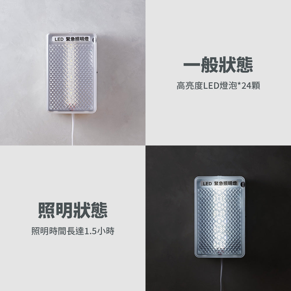 LED鑽石格紋壁掛式緊急照明燈