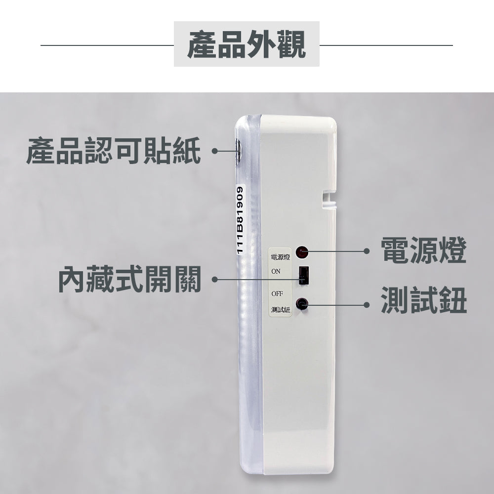 LED鑽石格紋壁掛式緊急照明燈