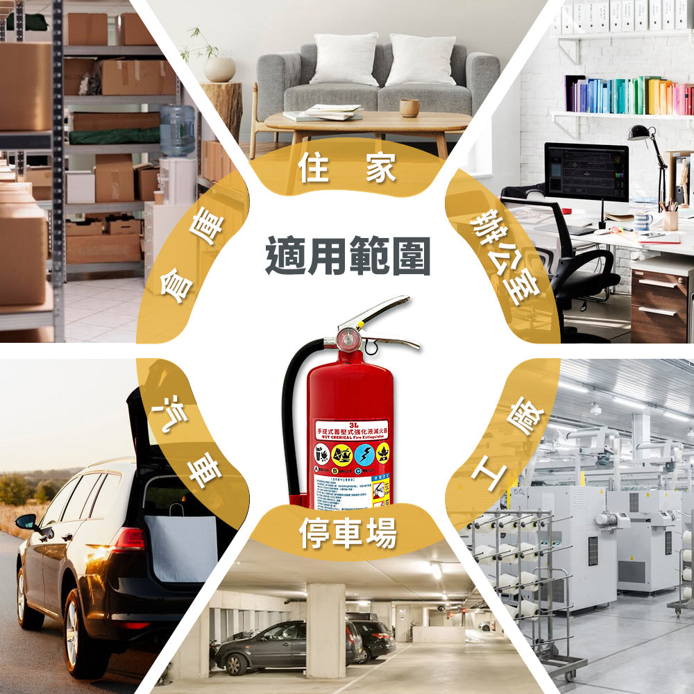 台灣製 3L中性強化液滅火器