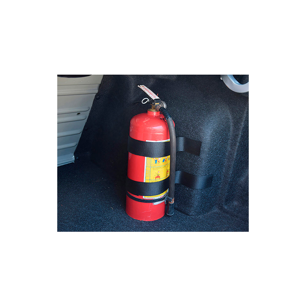 Car fire extinguisher fixing strap