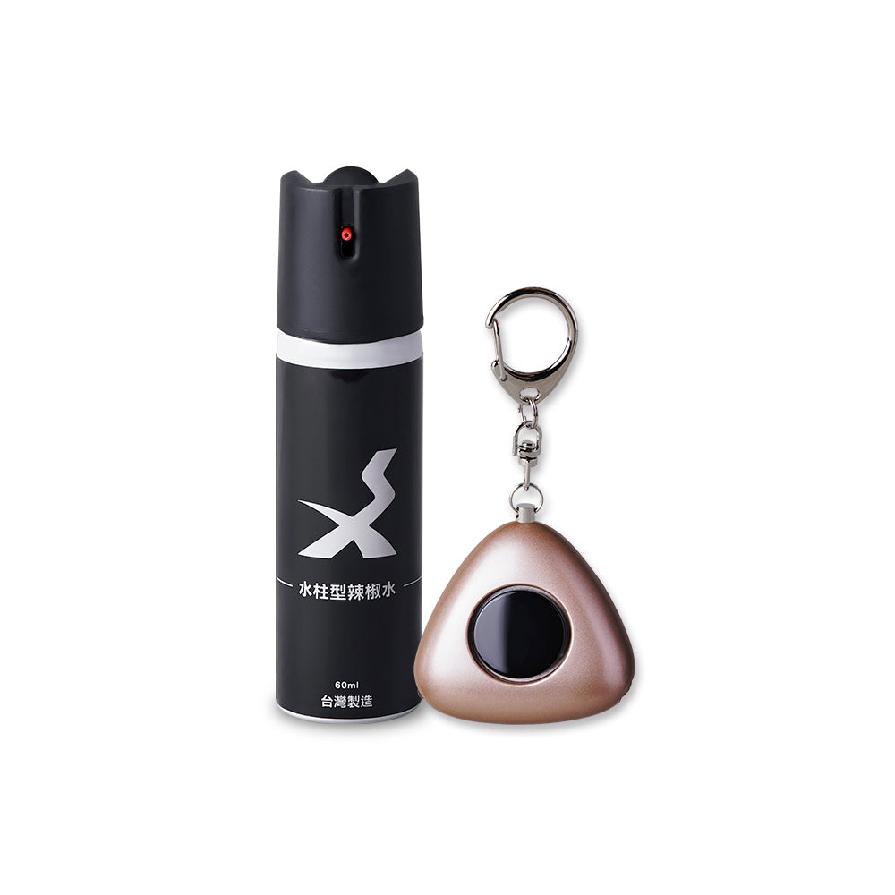 Water Jet Pepper Spray + Self-Defense Alarm