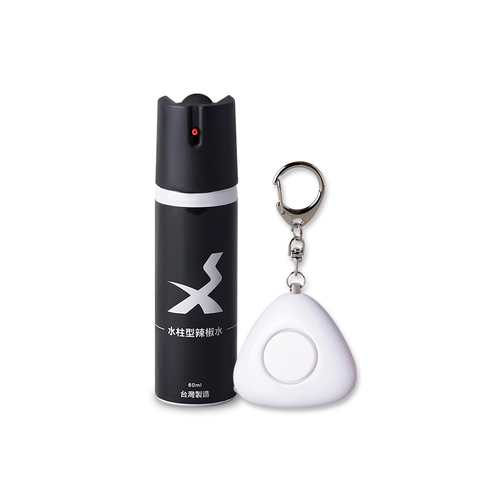 Water Jet Pepper Spray + Self-Defense Alarm